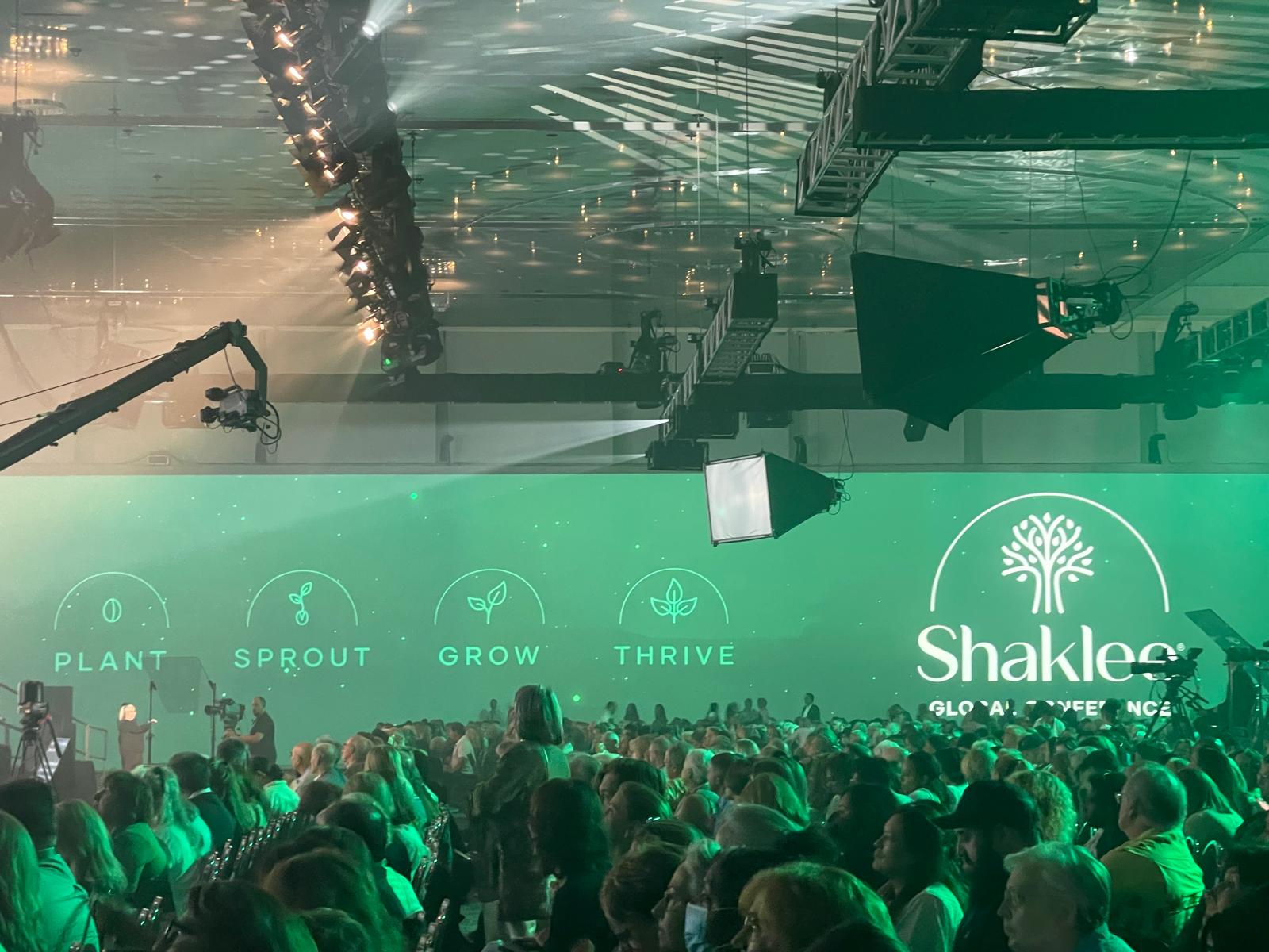 Overlooking the audience